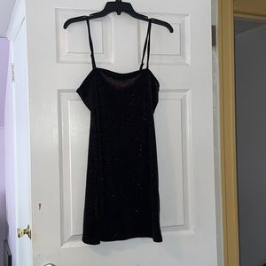 Black bodycon sparkle dress
